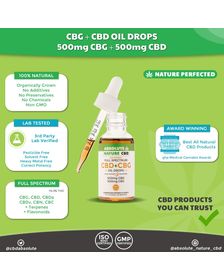 Organic Full Spectrum CBG & CBD Oil Drops 1000mg_CBDee