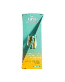 Saucy THC Diamonds Cartridge 2.2ML – Lime Sherbert Punch_CBDee