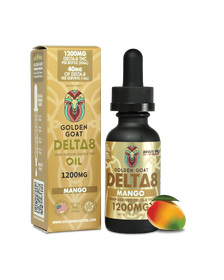 Golden Goat Delta-8 Oil, 1200mg – Mango_CBDee