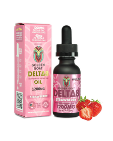 Golden Goat Delta-8 Oil, 1200mg – Strawberry_CBDee