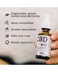 Hempure Rescue CBD Oil Drops 1000 mg_CBDee