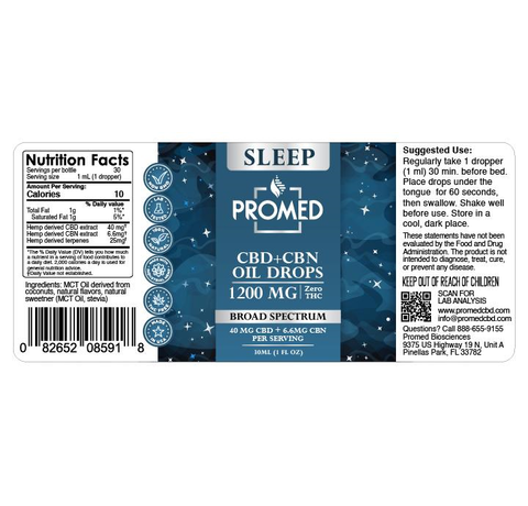 Sleep CBD Oil Drops for Sleep Support - 1200mg_CBDee