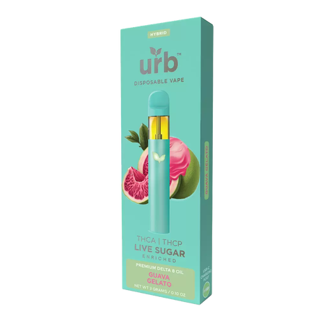 Urb THCA Live Sugar Disposable 3ML– Guava Gelato_CBDee