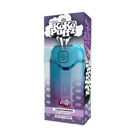 Koko Puffz Liquid Diamonds Disposable 3ML – Purple Runtz_CBDee