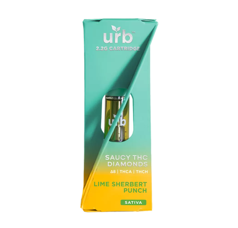 Saucy THC Diamonds Cartridge 2.2ML – Lime Sherbert Punch_CBDee