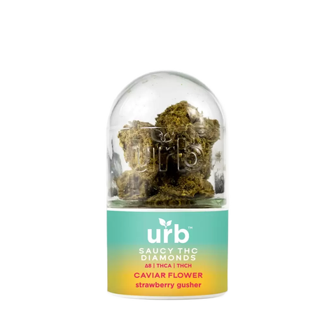 Saucy THC Diamonds Caviar Flower – Strawberry Gusher_CBDee