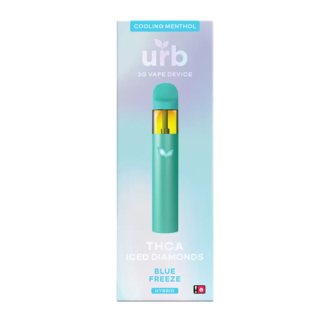 Urb THCA Iced Diamonds Disposable 3ML – Blue Freeze_CBDee