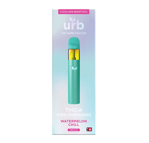 Urb THCA Iced Diamonds Disposable 3ml – Watermelon Chill_CBDee