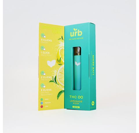 Urb THC Infinity Disposable 3ml – Lemonade Kush_CBDee