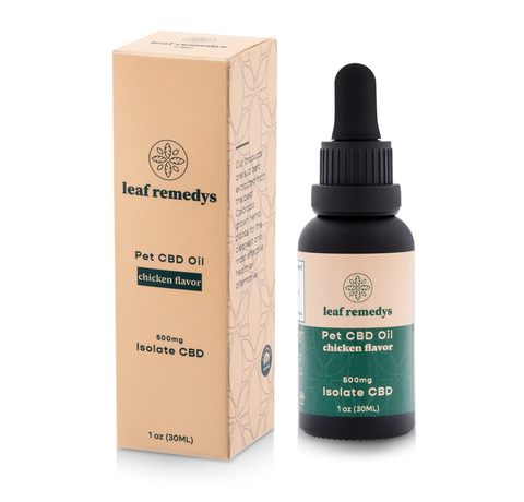 Leaf Remedys Pet Tincture 500mg Isolate CBD_CBDee